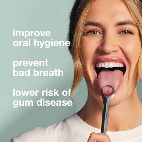 Davids Tongue Scraper for Adults and Kids, 100% Medical Grade Professional Stainless Steel Tongue Scraper, Made in USA