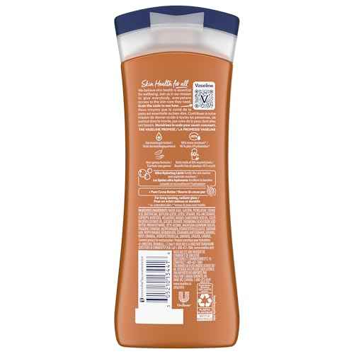 Vaseline Cocoa Radiant 2-Pack ? Intensive Care Moisturizing Hand and Body Lotion with Ultra-Hydrating Lipids, Pure Cocoa Butter, 10 Oz Ea