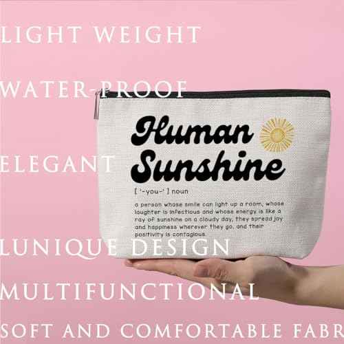 ZHAMEN Sunshine Gifts Thank You Gifts for Women Friend Boss Manager Inspirational Makeup Bag Toiletry Bag Cosmetic Bag Christian Boss Day Birthday Retirement Gifts Coworker Gifts Appreciation Gifts
