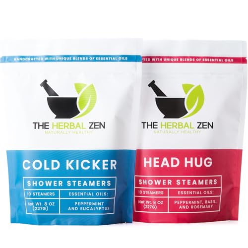 Aromatherapy Shower Steamer Gift Set - Christmas Gift - Adult Stocking Stuffer - USA Made - Shower Bomb Tablets Made with Soothing Natural Essential Oils - Relaxation Gift for Women and Men