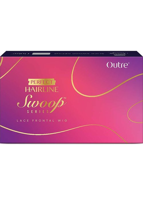 Outre Lace Front Wig - Perfect Hair Line 13X4 - Swoop Series - Swoop 12 (JET BLACK 1)