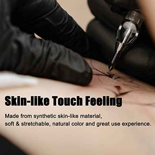 20 Sheets Tattoo Fake Practice Skins - Double Sides 86 Blank Fake Skin for Tattoo Artists