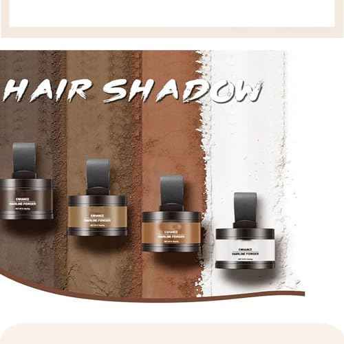 Instant Hair Powder, Hair Powder for Women and Men, Fills in Hairline, Easy to Apply and Color(Dark Brown)