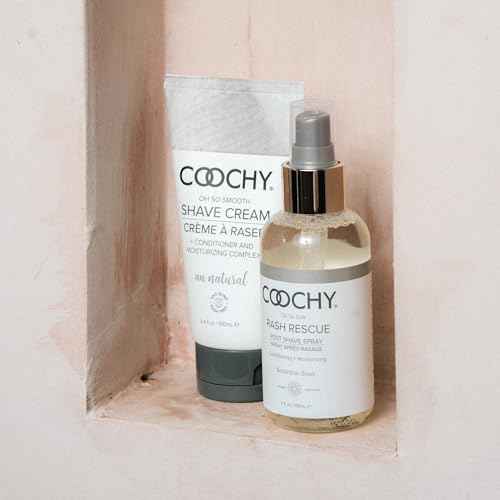 Coochy Rash Rescue Post Shave Spray - Natural Hydrating After Shave Skincare Moisturizer - Ingrown Hair Body Mist - Botanical Blast, 4 fl oz/118 mL