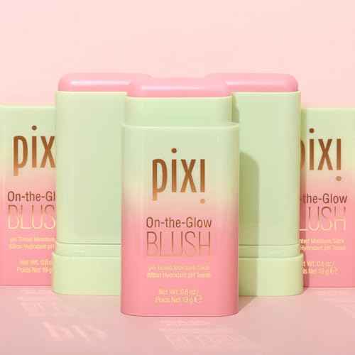 Pixi On-the-Glow Blush - CheekTone, pH Reactive Hydrating Tinted Moisture Blush Stick with Ginseng, Aloe Vera & Fruit Extracts, For Cheeks & Lips, 19g / 0.6oz, Paraben-Free