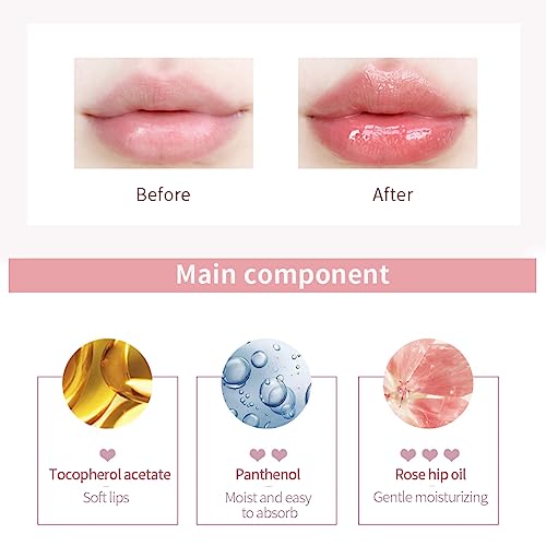 Flortte Jelly Lipstick, Florette Chinese Makeup, Nice to Meet Chu First Kiss Heart Shaped Lipstick Lip Pen, Watery Mirror Clear Nourishing Lip Jelly Makeup, Non-Sticky Plumping Lips (07#)