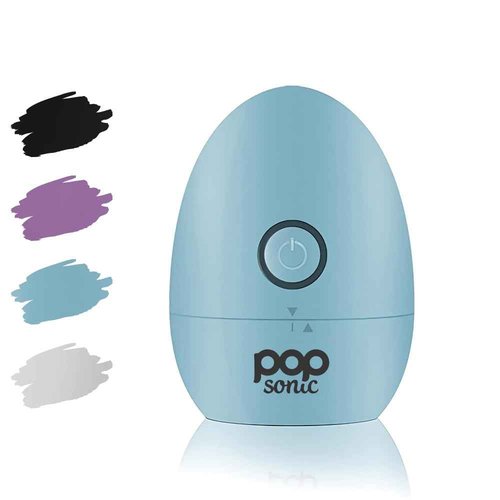 Pop Sonic Moon Shaver (Slate) - Face & Body Shavers for Men & Women - 3 Floating Rotary Heads Face Shaver w/Removable Cap - Long Lasting Lithium-ion Battery Portable Electric Shaver & Leg Shaver