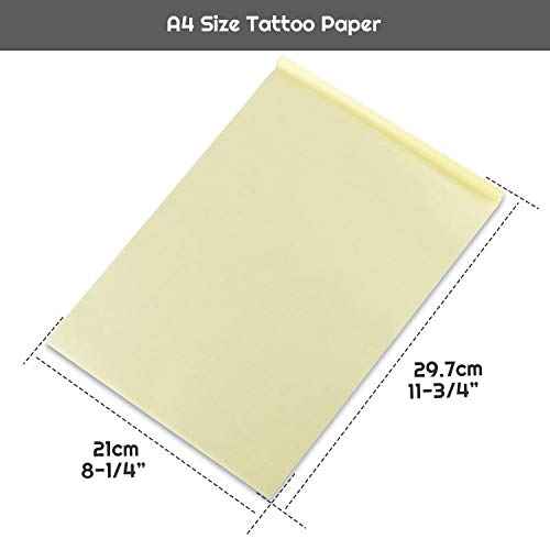 Tattoo Transfer Paper, Cridoz 100 Sheets Tattoo Stencil Transfer Paper for Tattooing Blue