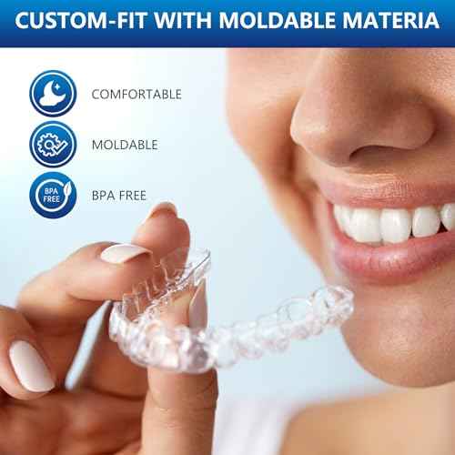 Mouth Night Guards for Teeth Grinding, Mouthguards for Grinding of Teeth, Mouth Guard for Clenching Teeth at Night with 12 Cleaning Tablets