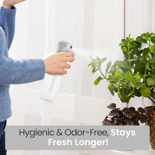 VIGOR PATH Continuous Spray Bottle for Hair ? Fine Mist Mister for Hairstyling, Cleaning, Plants, Pets, Barbers, Salons, and Essential Oil Applications (200ml/6.7 oz) Clear