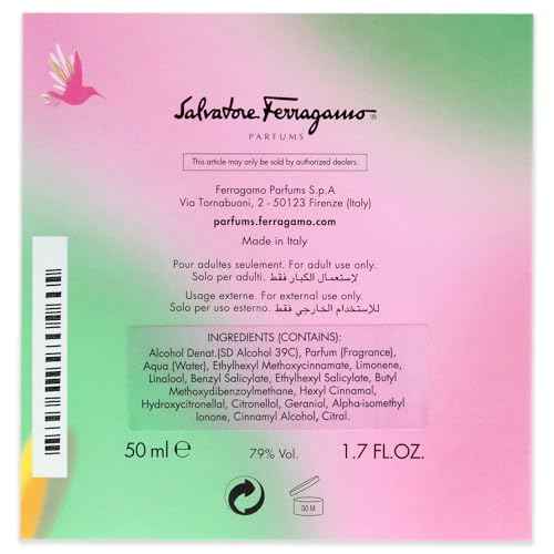 FERRAGAMO Incanto Amity Eau de Toilette, Perfume Spray for Women, 1.7 Fl. Oz.