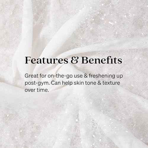 Loved01 Face & Body Salicylic Acid Exfoliating Cleansing Wipes, John Legend Skincare, Oil & Fragrance-Free, No-Rinse, Suitable for Blemish-Prone Skin, 3-Pack (72 wipes)