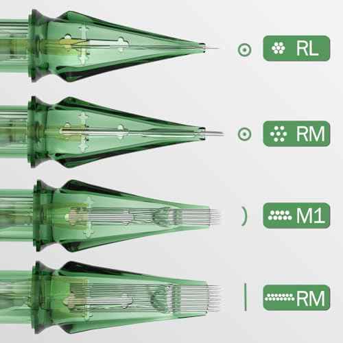 Tattoo Elite #10 Bugpin 3-Needle Round Liner Extra Long Taper Cartridges - 20-Pack, Compatible with All Tattoo Pens, Ideal for Fine and Precise Line Work(EN01S-20-1003RL-X)