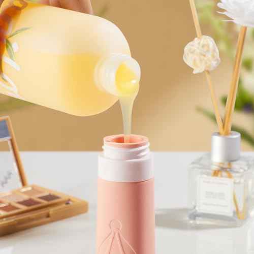 INSFIT Travel Bottles for Toiletries, TSA Approved 3oz Travel Size Containers, BPA Free Leak Proof Squeezable Silicone Tubes for Shampoo Conditioner Lotion Soap with Labels