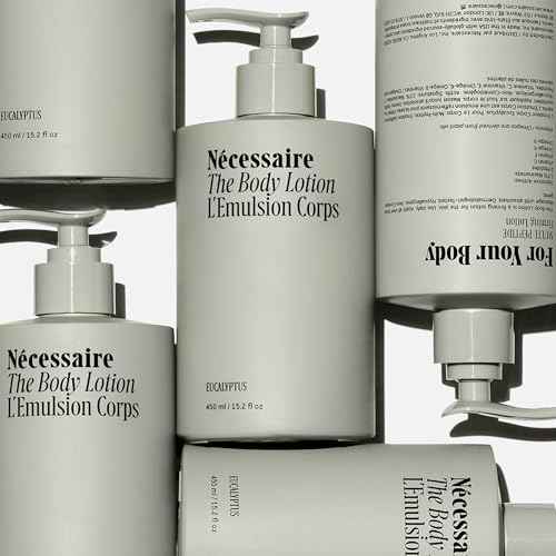 N?cessaire The Body Lotion Eucalyptus ? Multi-Peptide Body Moisturizer for Women + Men ? Non-Comedogenic Body Lotion with Niacinamide ? 450ml/15.2 fl oz