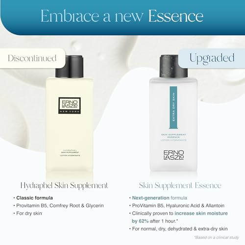 Erno Laszlo Skin Supplement Essence, Alcohol-Free, Refreshing and Hydrating Facial Toner for Flaky Skin, Soothing and Replenishing Moisture Helps Revive Complexion, 6.8 oz