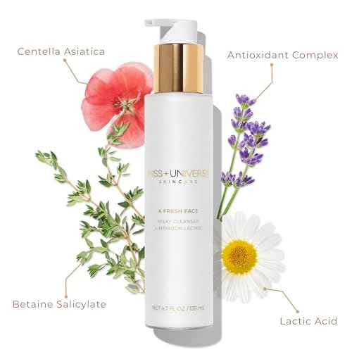A Fresh Face Cleanser 4.7 fl oz, Foaming Face Wash for Women and Men, Facial Skin Care Product with Lactic and Hyaluronic Acids, Hydrating Facial Cleanser and Makeup Remover