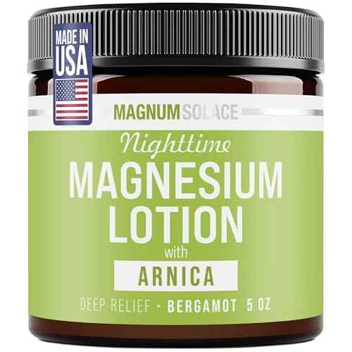 Nighttime Magnesium Lotion with Arnica ? Soothing Relief & Relaxation, Highly Concentrated Magnesium for Muscles & Joints ? Apply to Legs or Feet Before Bed ? Skin-Friendly