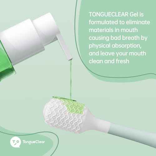 Tongue Cleaner Gel | Fresh Mint Tongue Cleaning Paste | Bad Breath and Halitosis | Mouth Odor Eliminator | Use with Tongue Brushes & Scrapers (2 Pack)¡¦