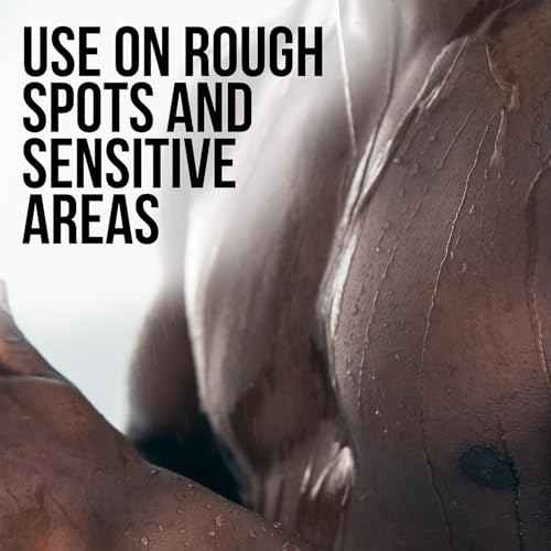 AXE Mens Shower Scrubber Tool, 2-Sided Detailer, Gray Color, Mesh Side for Lathering, Exfoliator for Smoothing Dry, Rough Skin