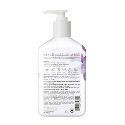 Hempz NEW Limited Edition Lilac Lotion, Hydrating Body Moisturizer for Body, Hands and Feet 8.5 oz.