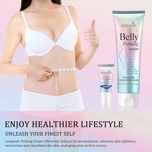 B Flat Belly Firming Cream - Moisturizing & Firming for Stomach, Body Lotion for Women and Men,Thighs and Butt 125 ML? +5 ML