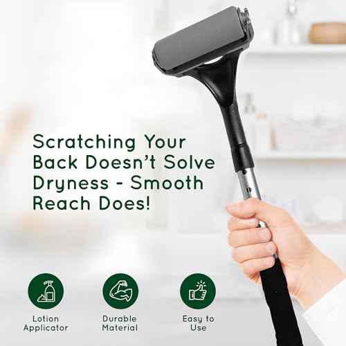 Lotion Applicator for Back - Sunblock and Sunscreen Application Roller - Apply Moisturizer, Cream, Ointment, Oil, Self Tanner - Daily Living Aids - Reacher - Back Scratcher Upgrade ? Washable