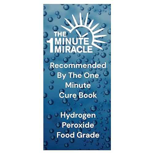 3% Hydrogen Peroxide Medical Food Grade H2o2-12 oz Bottle with 1 oz Bottle Dropper - Recommedned by The One Minute Cure Book. 11 Drops of 3% Equal to 1 Drop of 35% H2o2.