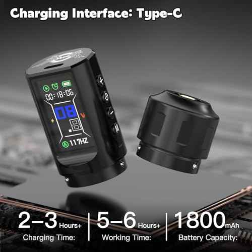 Aluminum Alloy Tattoo Gun with Adjustable Tattoo Pen Stroke, Tattoo Kit with Dotwork Mode, Memory Function, Complete Beginners Kit and Professional Tattoo Artists - Compact/Lightweight