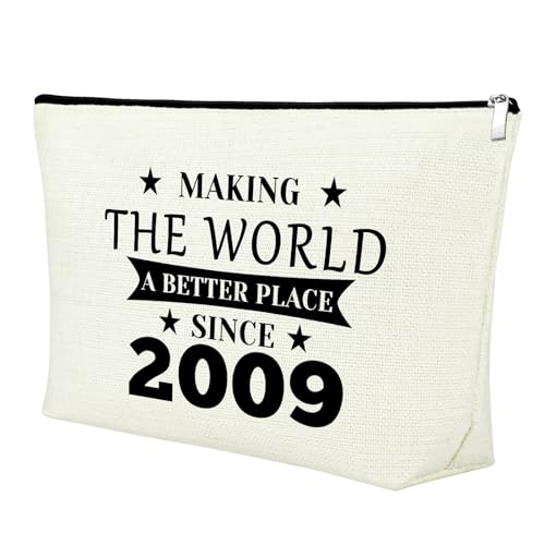 Mxrymvu 16th Birthday Gifts for Girls Makeup Bag Sweet 16 Gifts For Her Teens Sister Daughter Niece 16 Years Old Girl Birthday Adult Gift Best Friend Granddaughter Sixteen Birthday Gift Cosmetic Bag