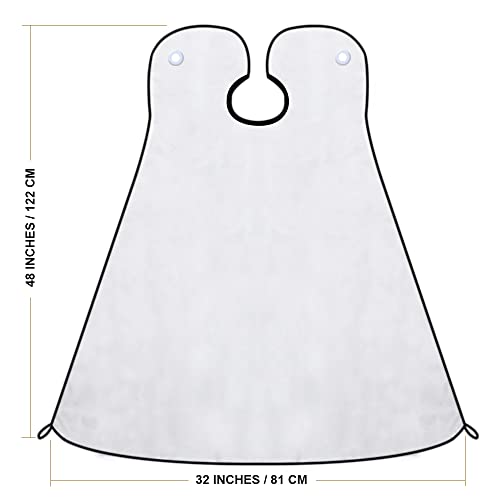 Beard Shaving Catcher Bib - The Smart Way to Shave - Beard Trimming Apron & Shaving Cape - Perfect Grooming Gift or Men's Birthday Gift - by Mobi Lock