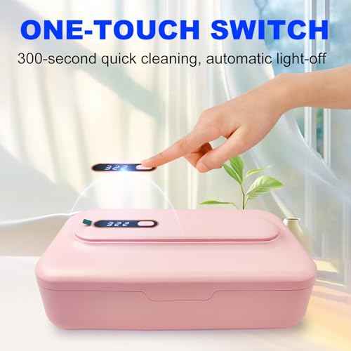 Pink Tattoo Tool Box - Light Design, One-Touch Start, Auto Timer Shutoff - Organizer and Storage for Tattoo Equipment