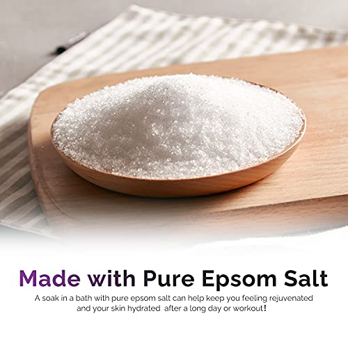 Spa Luxetique Bubble Bath, Foaming Bath with Epsom Salt, Chamomile Rose and Lavender Scent Bathing Set, 3 Pack 49.8 fl oz Christmas Gifts Set for Women and Men
