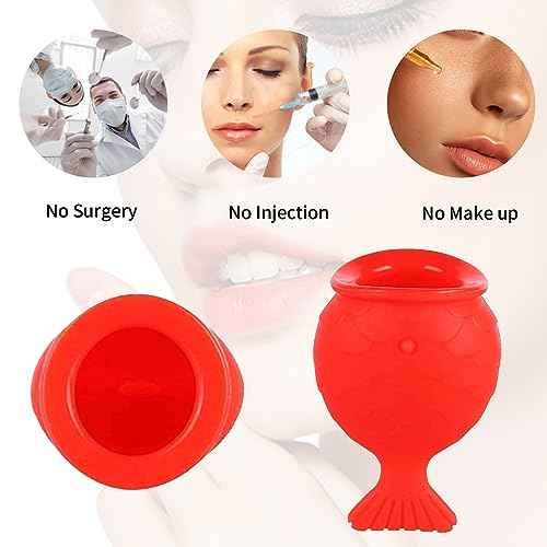 Lip Plumper Device Lip Filler Beauty Pump,Soft Material Pout Lips Enhancer Plumper Tool, Natural Pout Mouth Tool