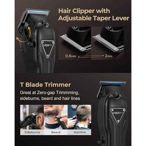 Electric Hair Clippers for Men, Cordless Clipper and Trimmer Set, Clippers for Hair Cutting Kit with Long Battery Life, Hair Grooming Trimmer for Family Kids and Self-Haircut Use