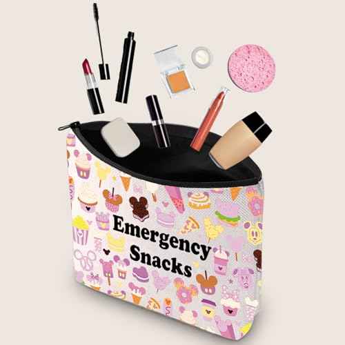 JXGZSO Emergency Snacks Food Storage Bag Foodie Reusable Zipper Pouch Food Safe Bag Snack Lover Gift (Emergency snacks 2)