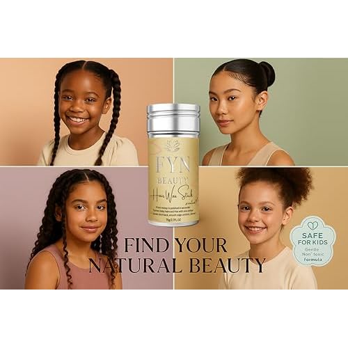 Hair Wax Stick - Slick Back Hair Products - Edge Control - Hair Accessories for Women & Kids - Fly Away Stick for Hair - Bun Maker & Braiding Gel - Dance Recital Gifts for Girls- 2.7 Fl Oz