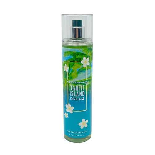 Bath & Body Works TAHITI ISLAND DREAM 3pc bundle - Mist, Body Wash, Body Lotion Gift Set with a Blue Bow for Holidays & Gifts - Full Size