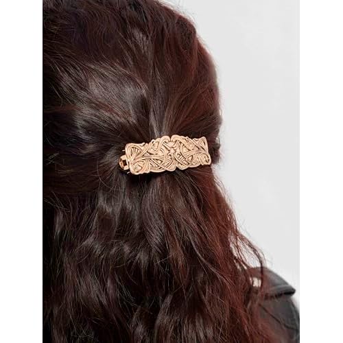 HAQUIL Viking Vintage Rectangular Hairclip, Retro Hair Clip, Celtic Knot Protection, Hair Barrettes, Accessories Jewelry Charm Gift for Women