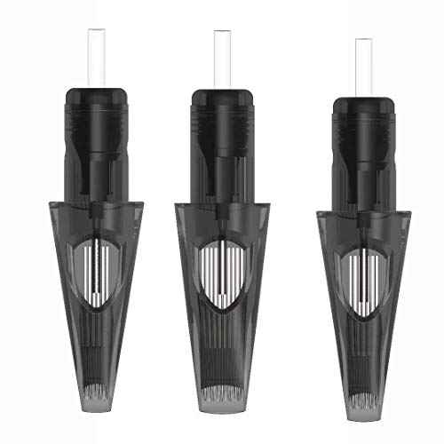 Tattoo Cartridges ? 20Pcs #12 Bugpin Round Liner for Fine Detailing, Reliable (1215RM)