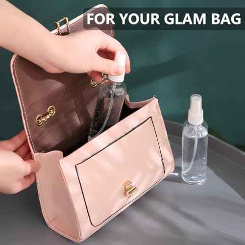 4 Pack 4 Oz (120ml) Small Spray Bottles - Fine Mist, Refillable, Reusable