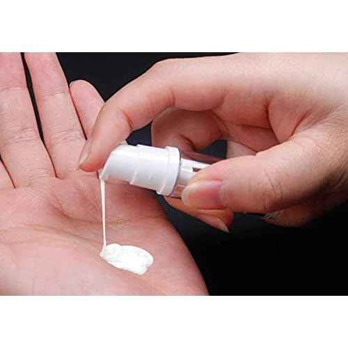 Wresty 12 Pcs Vacuum Lotion Bottles - Plastic Airless Pump Bottles, Travel DIY Cosmetic Cream & Makeup Foundation Toiletries Liquid Vacuum Container (5ml)