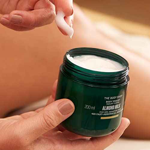 The Body Shop Almond Milk Body Yogurt ? Instantly Absorbing Hydration from Head to Toe ? For Sensitive Skin ? Vegan ? 6.91 oz