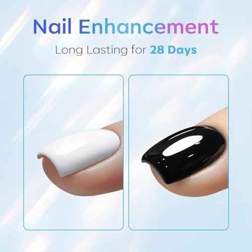 modelones Gel Top Coat, 15ml No Wipe Gel Nail Polish High Gloss Top Coat Shiny Long Lasting Clear Top for Acrylic Nails, Need U V/LED Lamp for Home DIY Gift Winter Christmas Manicure Salon