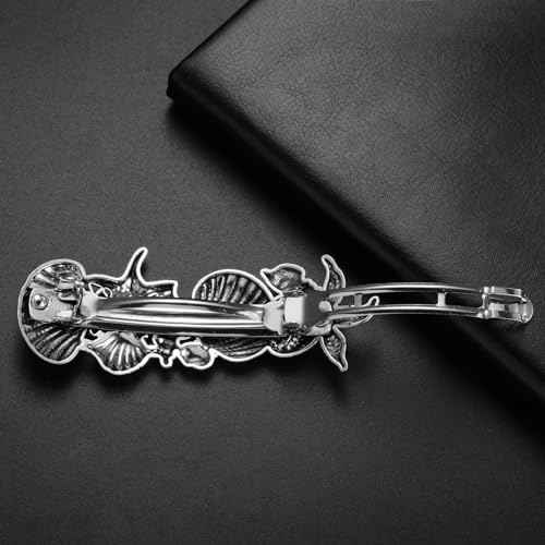 KKJOY Vintage Seashell Hair Clips Starfish Barrettes Hand Crafted Spring Clip Metal Hair Pin Headpieces Wedding Bridal Hair Accessories for Women Girls