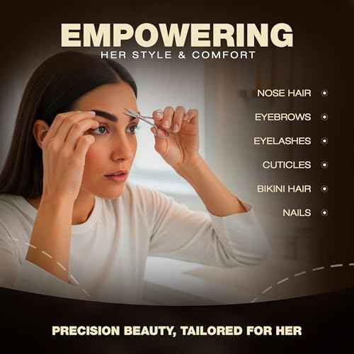 Utopia Care Eyebrow Scissors, Professional Stainless Steel Small Shears for Men and Women, Nose Hair Scissors for Grooming Mustache, Beard, Eyelashes, Ear Hair Trimming, Silver