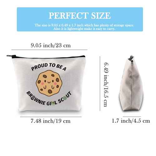 GJTIM Scout Makeup Bag Scout Leader Zipper Pouch Journey Bridging Ceremony Gift