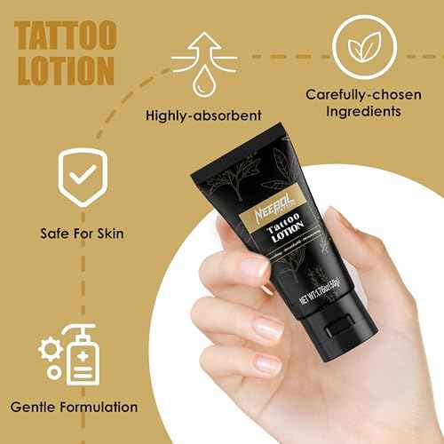Neebol Tattoo Aftercare Kit with Blue Soap, Tattoo Balm, Lotion, Tattoo Care for Color Enhancement, Quick Healing, Moisturizer, Revive Old Tattoo, Gifts for Beginners and Artists