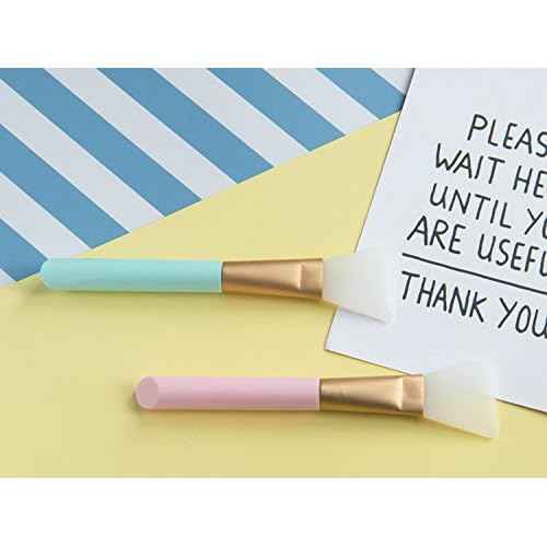 2 PCS Face Mask Beauty Tool Soft Silicone Facial Mud Mask, Brush Hairless Body Lotion And Butter Applicator