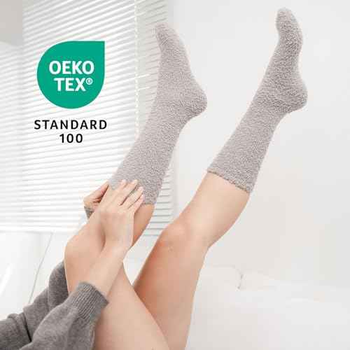 CoolMate GLOBAL Fuzzy Socks for Women Gift Box, Cozy, Soft, Comfy & Cloud-Like Socks, Plush, Durable for Spa, Home